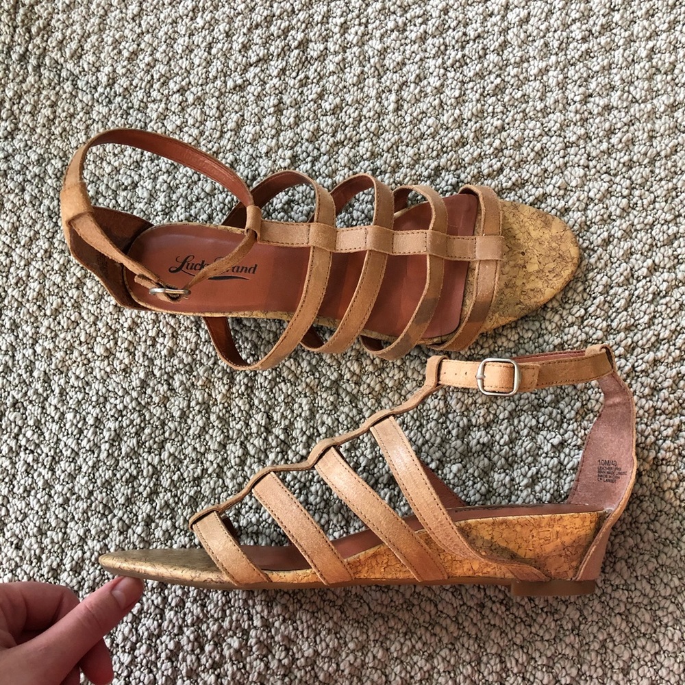 Lucky Brand Gladiator Lanser Wedge Sandal